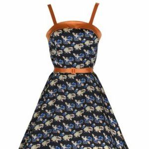 Lindy Bop "Valetta" Floral Flare Dress